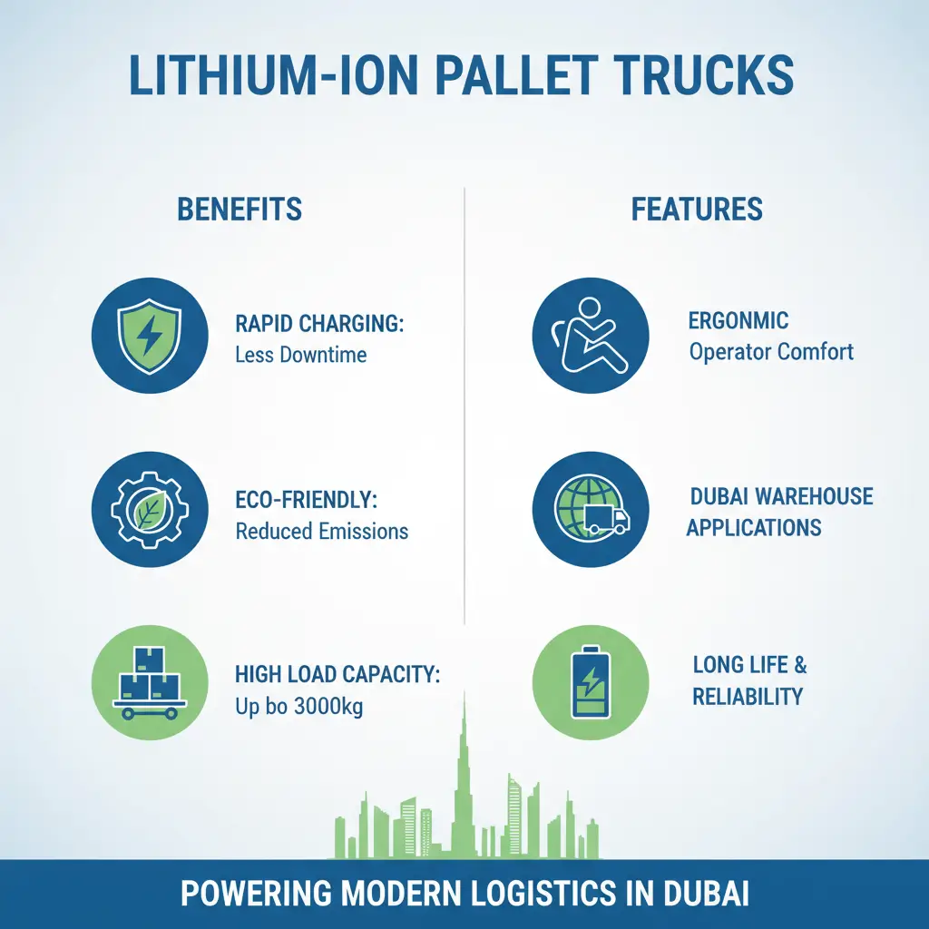 Lithium-Ion Power Pallet Trucks in Dubai