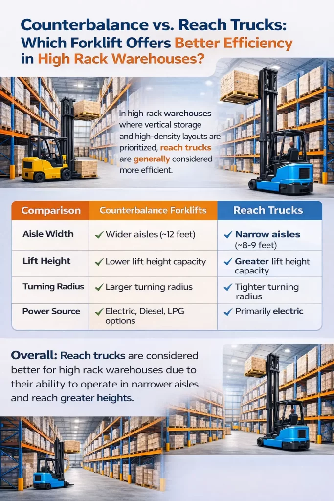 Counterbalance vs Reach Trucks