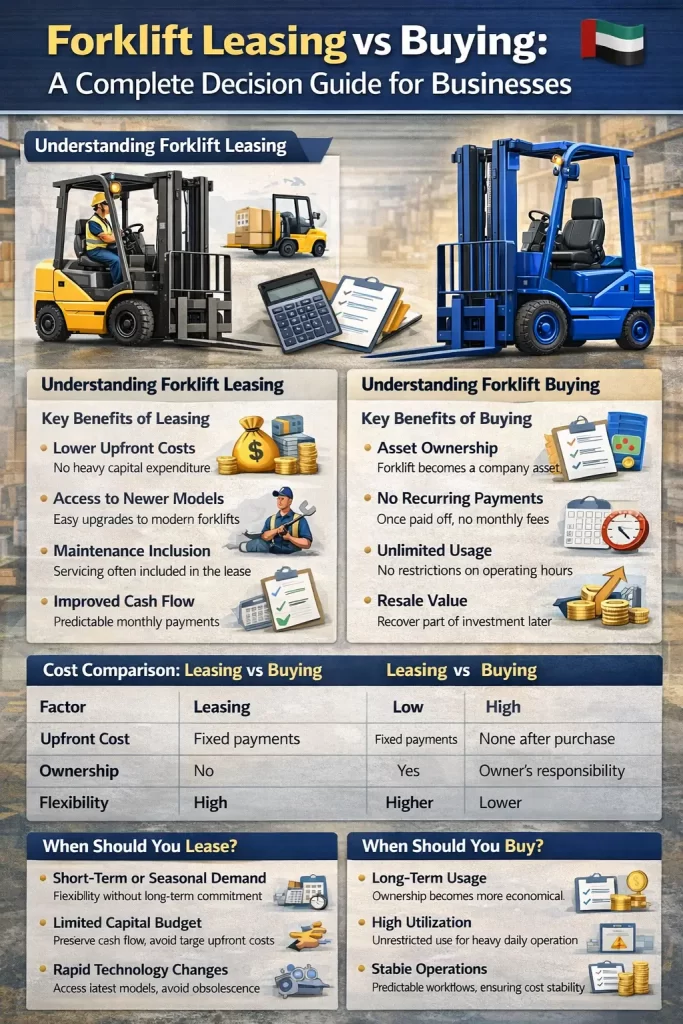 Forklift Leasing vs Buying
