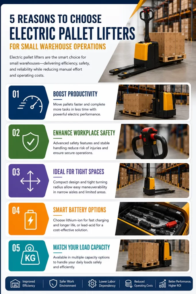 Electric Pallet Lifter Models for Small Warehouse